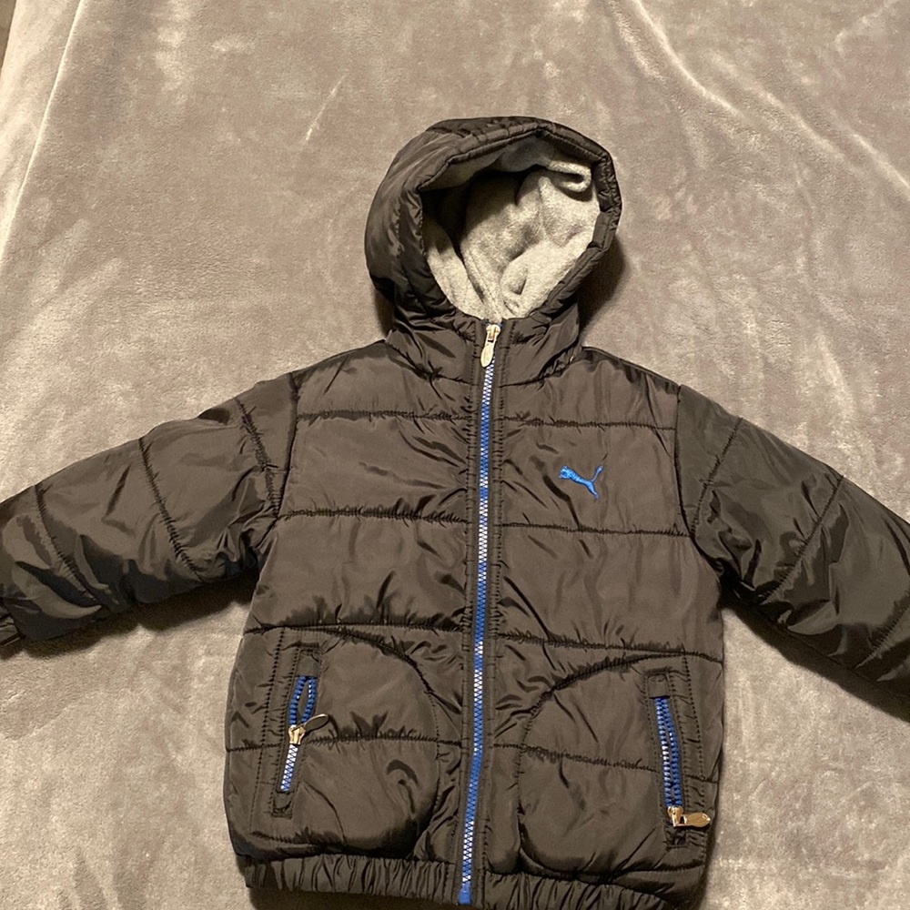 Black toddler puffer jacket